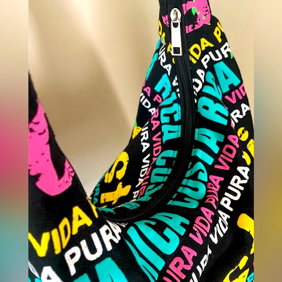 COSTA RICA🌴“Pura Vida”🌴GROCERY TRAVEL BEACH SHOULDER TOTE  BAG 🌟NWOT🌟 - Picture 9 of 12